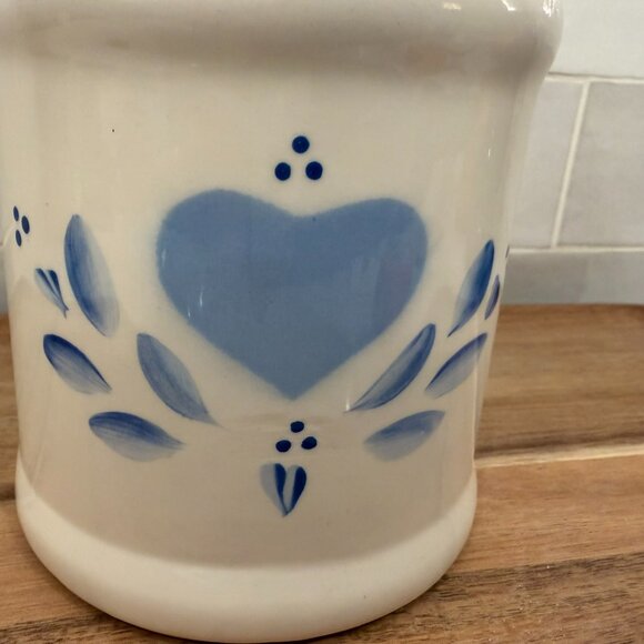 Milk Jug Can Hand painted Lasting Products USA 6” Blue Heart - Picture 6 of 7